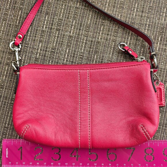 Coach Pink Leather Pouch - Picture 4 of 5